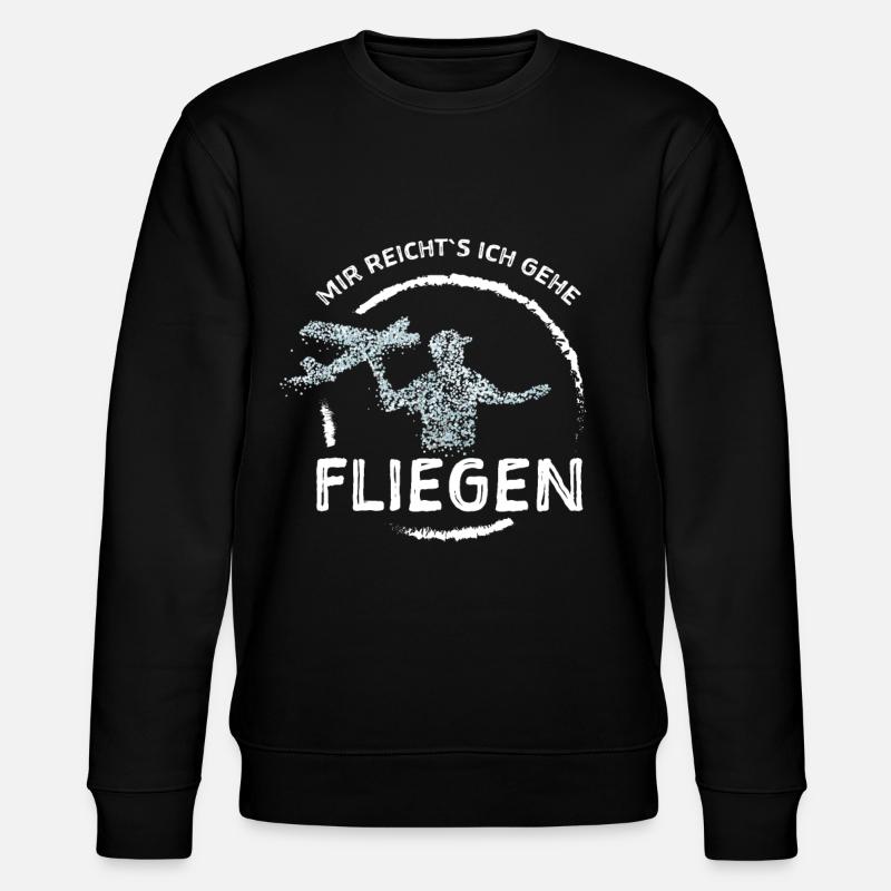 Ferngesteuertes Modellflugzeug RC - Stanley/Stella Unisex Bio-Sweatshirt CHANGER  - Schwarz