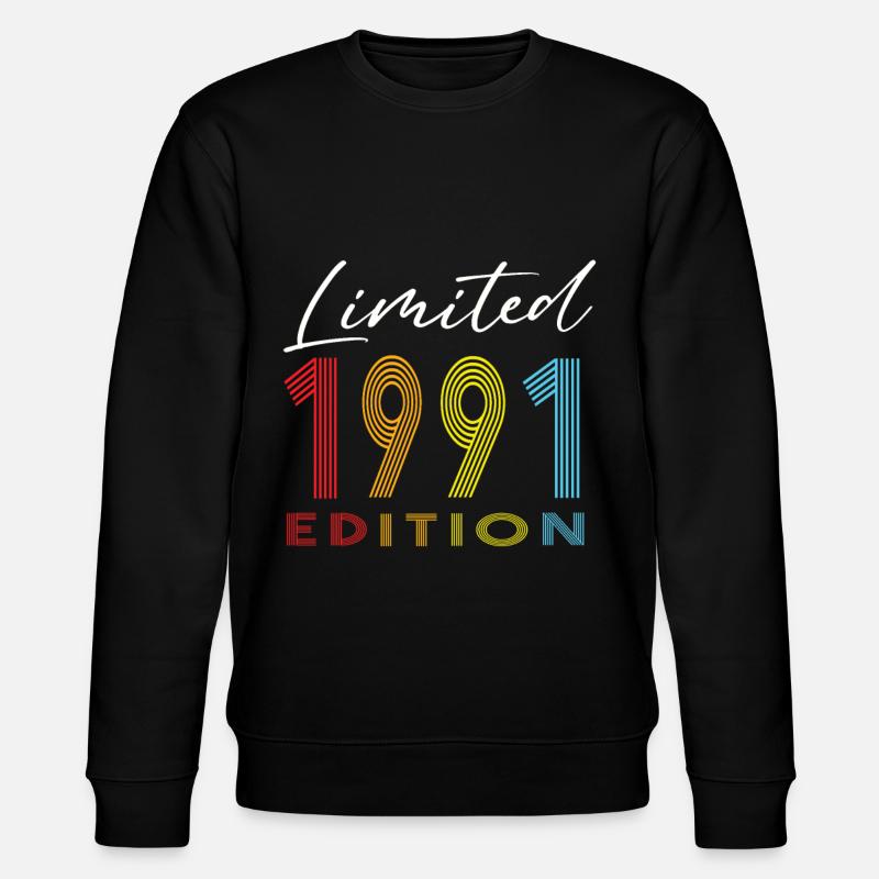 Limited Edition 1991 - Stanley/Stella CHANGER Unisex Organic Sweatshirt - black