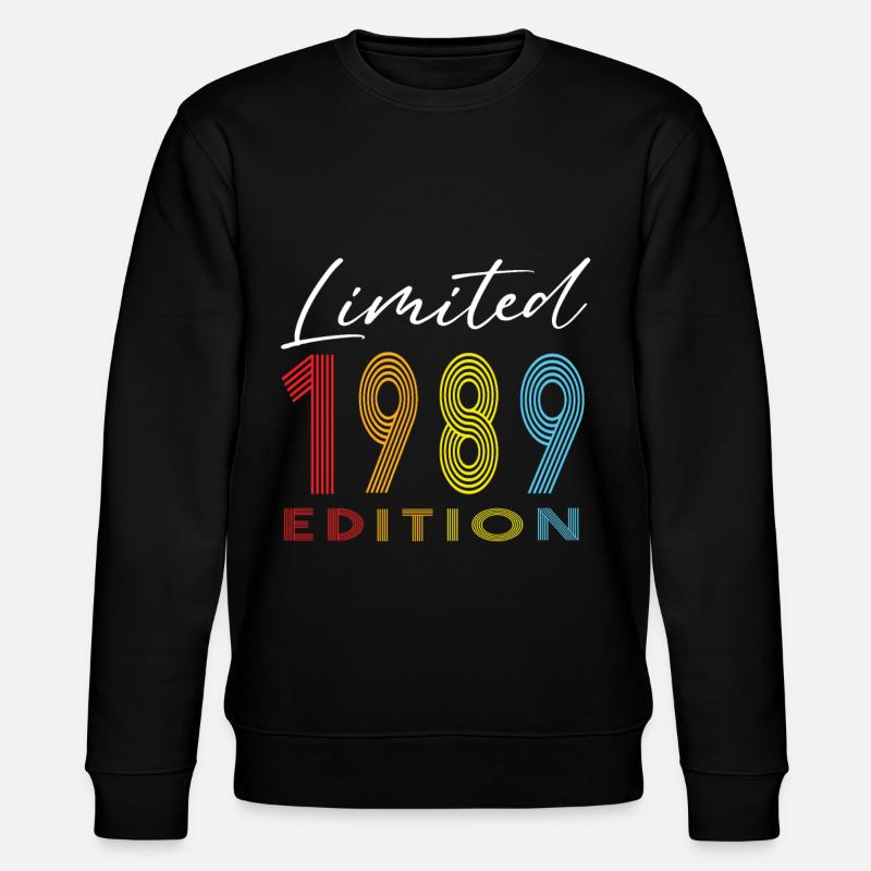Édition limitée 1989 - Sweat bio CHANGER Stanley/Stella Unisexe - noir