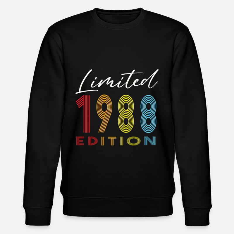 Édition limitée 1988 - Sweat bio CHANGER Stanley/Stella Unisexe - noir