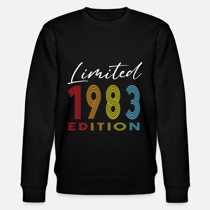 Limited Edition 1983 - Stanley/Stella Unisex Bio-Sweatshirt CHANGER  - Schwarz