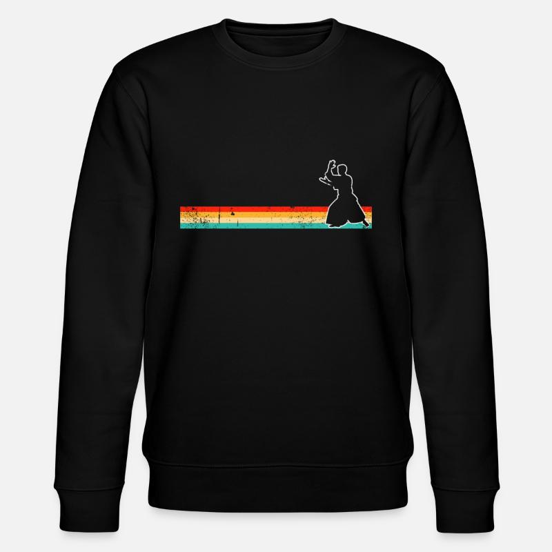 Aikido Retro - Stanley/Stella Unisex Bio-Sweatshirt CHANGER  - Schwarz