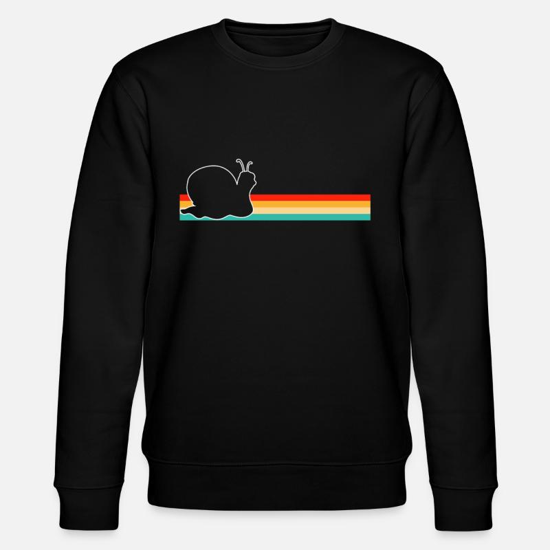 Escargot Rétro - Sweat bio CHANGER Stanley/Stella Unisexe - noir