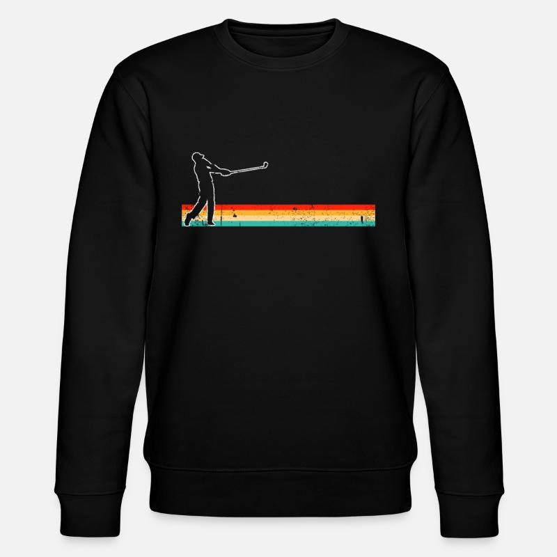 Golf Retro - Stanley/Stella CHANGER Unisex Organic Sweatshirt - black