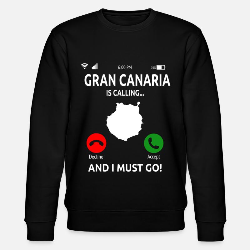Gran Canaria Îles Canaries Vacances - Sweat bio CHANGER Stanley/Stella Unisexe - noir