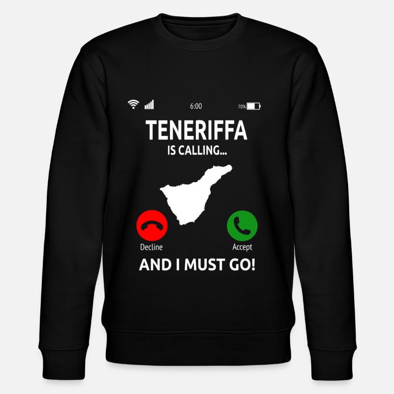 Tenerife Îles Canaries Vacances - Sweat bio CHANGER Stanley/Stella Unisexe - noir
