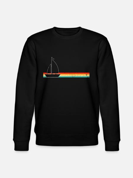 Sailing Retro - Stanley/Stella CHANGER Unisex Organic Sweatshirt - black