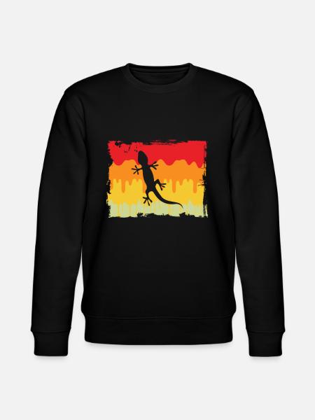 Lizard Retro - Stanley/Stella CHANGER Unisex Organic Sweatshirt - black