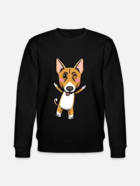 Émoticône de chien Basenji - Sweat bio CHANGER Stanley/Stella Unisexe - noir