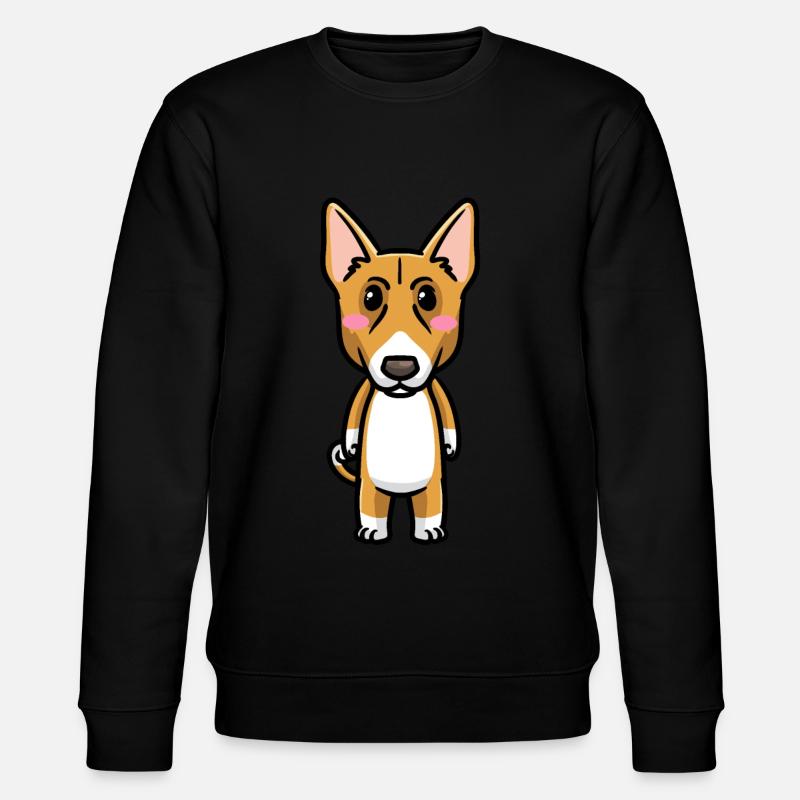 Émoticône de chien Basenji - Sweat bio CHANGER Stanley/Stella Unisexe - noir