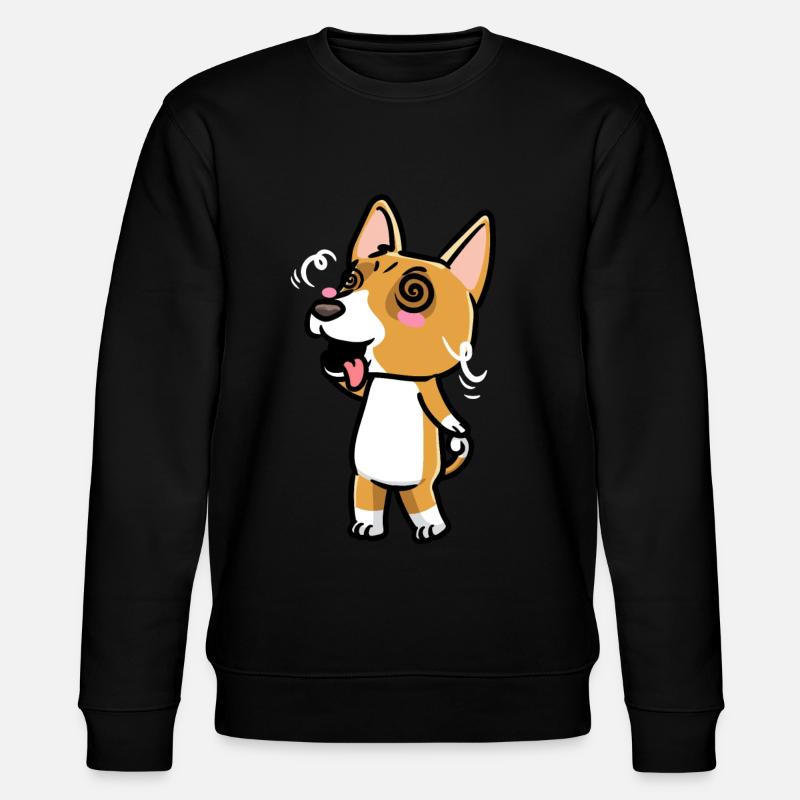 Émoticône de chien Basenji - Sweat bio CHANGER Stanley/Stella Unisexe - noir