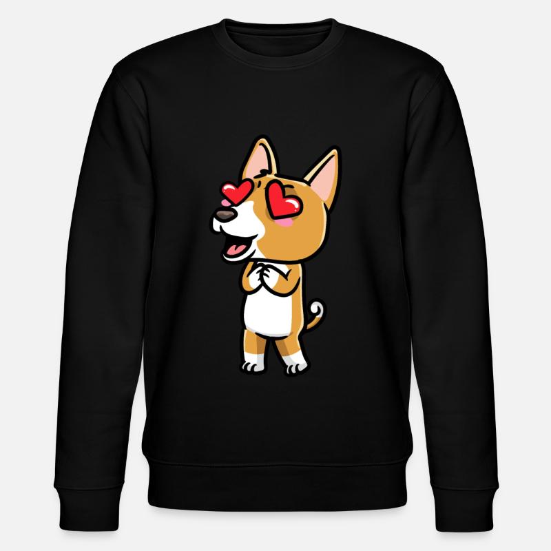 Émoticône de chien Basenji - Sweat bio CHANGER Stanley/Stella Unisexe - noir