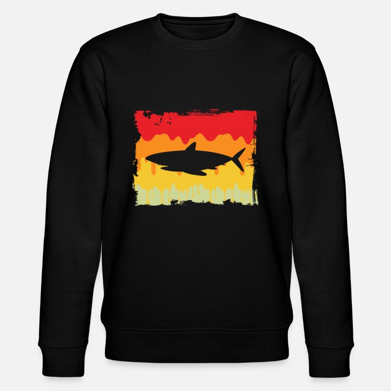 Shark Retro - Stanley/Stella CHANGER Unisex Organic Sweatshirt - black