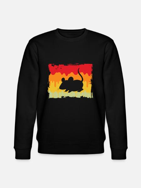 Mouse Retro - Stanley/Stella CHANGER Unisex Organic Sweatshirt - black