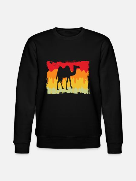 Camel Retro - Stanley/Stella CHANGER Unisex Organic Sweatshirt - black
