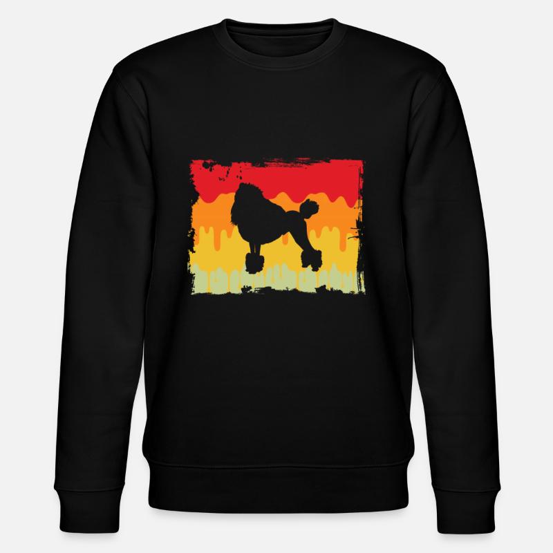 Caniche Rétro - Sweat bio CHANGER Stanley/Stella Unisexe - noir