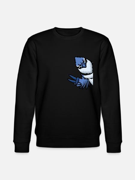 Blue Jay Bird - Stanley/Stella CHANGER Unisex Organic Sweatshirt - black