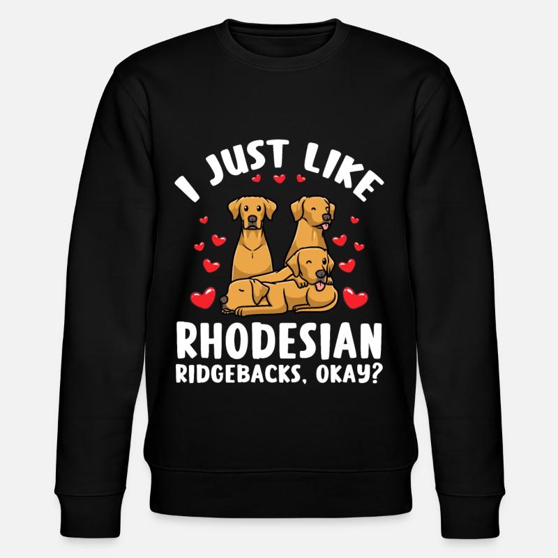 Chien Rhodesian Ridgeback - Sweat bio CHANGER Stanley/Stella Unisexe - noir