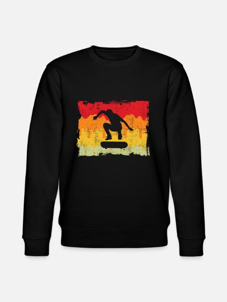 Skateboarding Retro - Stanley/Stella CHANGER Unisex Organic Sweatshirt - black