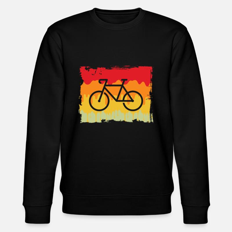 Fahrrad Retro - Stanley/Stella Unisex Bio-Sweatshirt CHANGER  - Schwarz