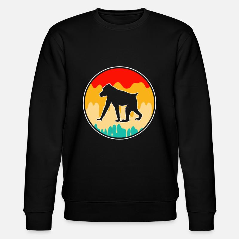 Singe Rétro - Sweat bio CHANGER Stanley/Stella Unisexe - noir