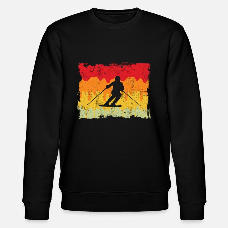 Ski Retro - Stanley/Stella CHANGER Unisex Organic Sweatshirt - black
