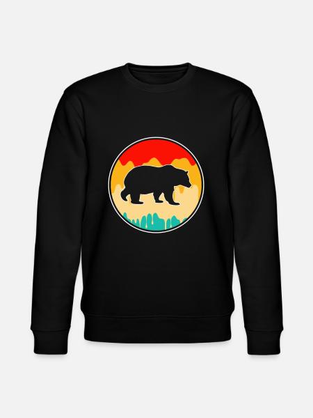 Bear Retro - Stanley/Stella CHANGER Unisex Organic Sweatshirt - black