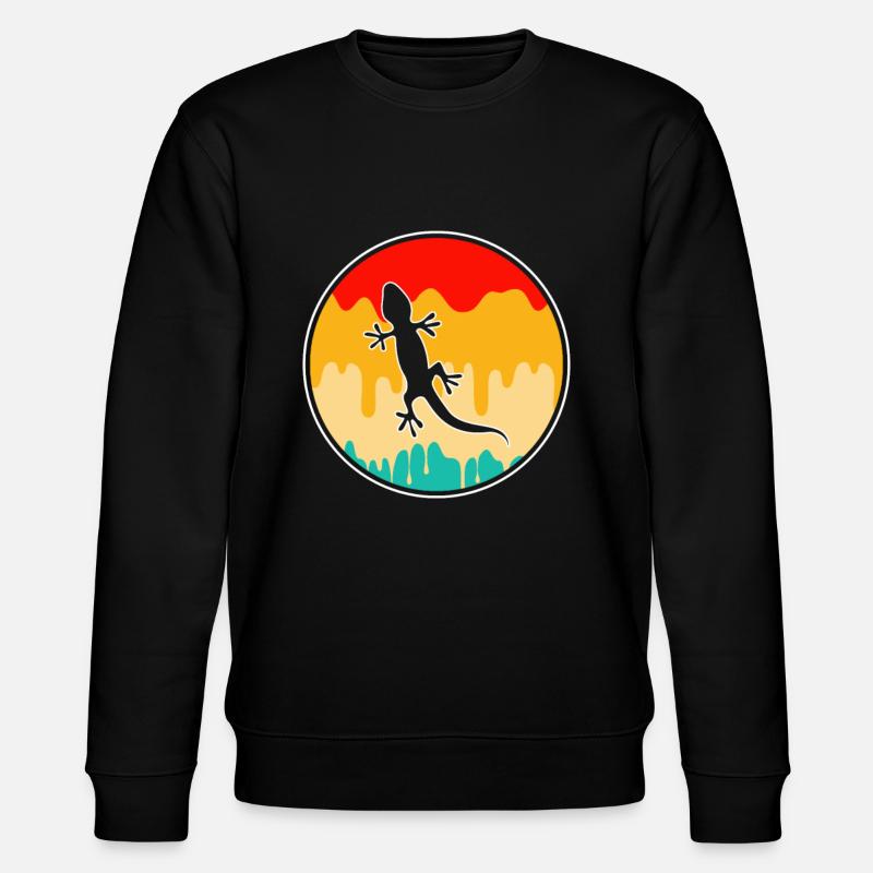 Lézard Rétro - Sweat bio CHANGER Stanley/Stella Unisexe - noir