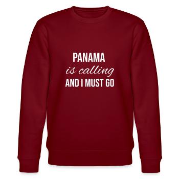 Panama - Stanley/Stella CHANGER Unisex Organic Sweatshirt - burgundy - Front - Nik (191cm) & Marisol (170cm)