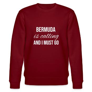 Bermuda - Stanley/Stella Unisex Bio-Sweatshirt CHANGER  - Burgunderrot - Vorne - Nik (191cm) & Marisol (170cm)