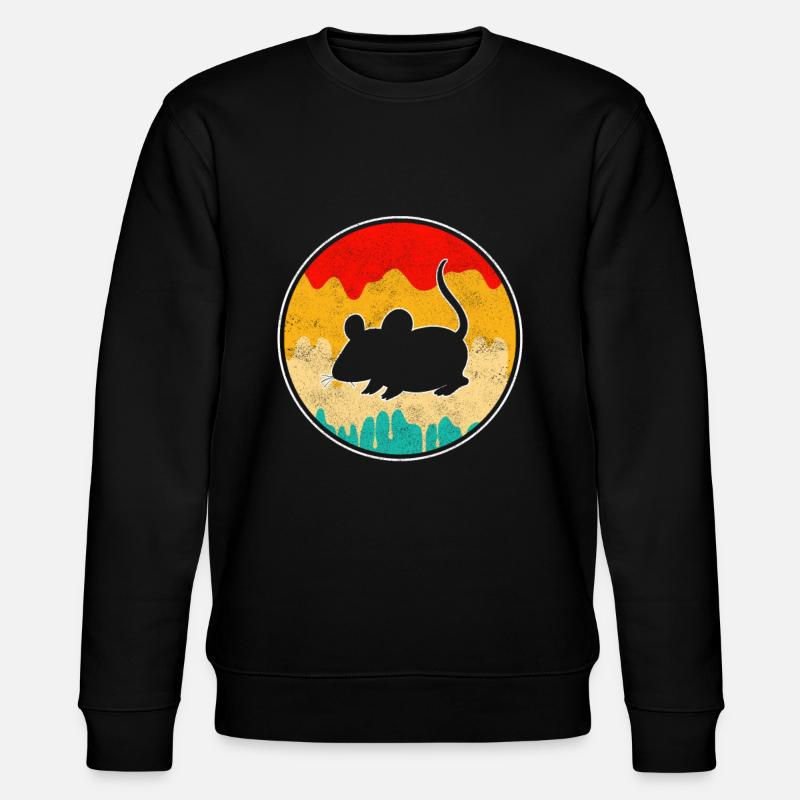 Souris Rétro - Sweat bio CHANGER Stanley/Stella Unisexe - noir
