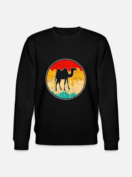 Dromedar Kamel Retro - Stanley/Stella Unisex Bio-Sweatshirt CHANGER  - Schwarz