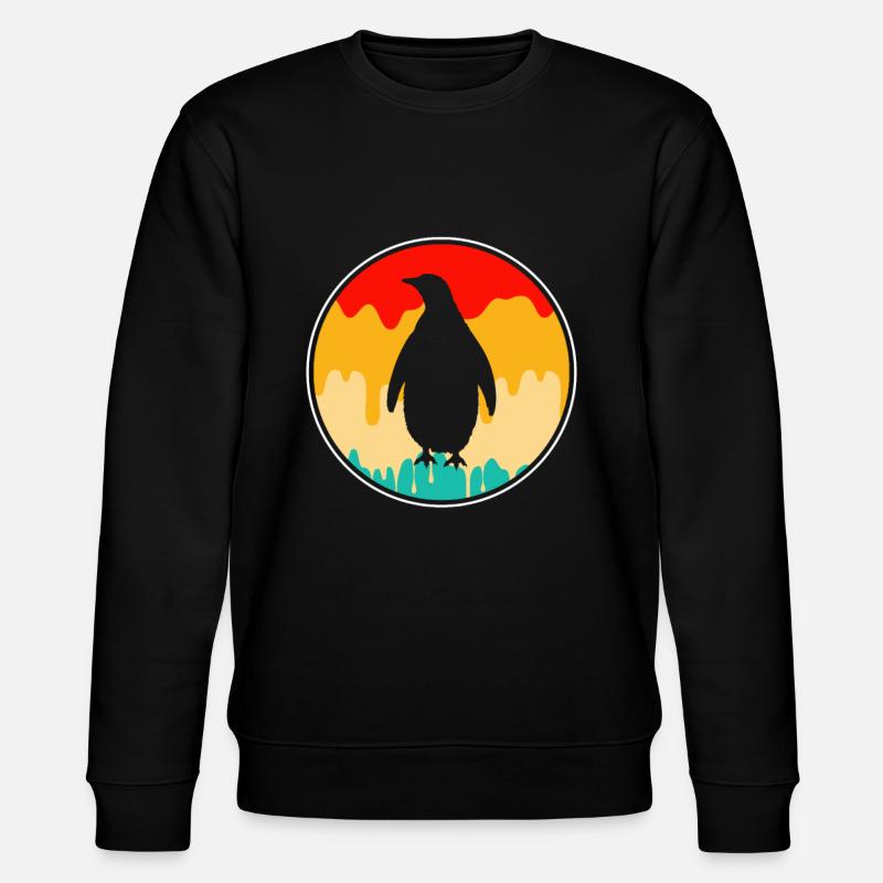 Pingouin Rétro - Sweat bio CHANGER Stanley/Stella Unisexe - noir