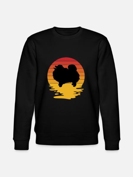 Spitz Pomeranian Zwergspitz Dog - Stanley/Stella CHANGER Unisex Organic Sweatshirt - black