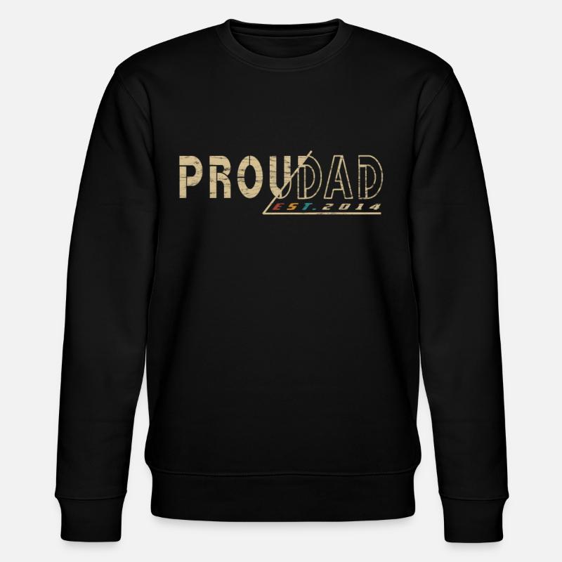 Proudad Stolzer Vater 2014 Vatertagsgesgeschenk - Stanley/Stella Unisex Bio-Sweatshirt CHANGER  - Schwarz