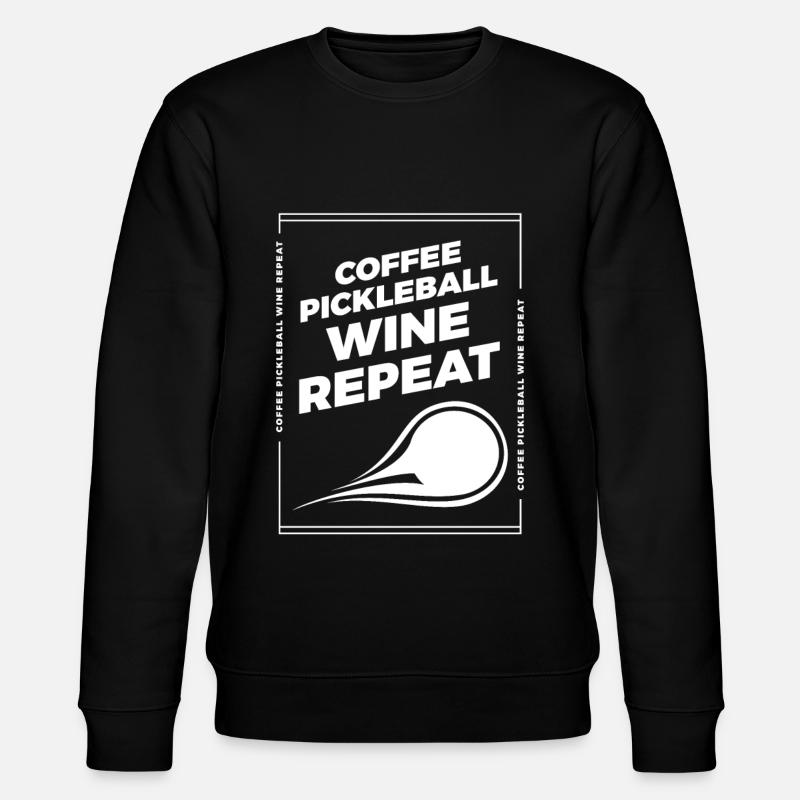Café Pickleball Vin Répéter - Sweat bio CHANGER Stanley/Stella Unisexe - noir