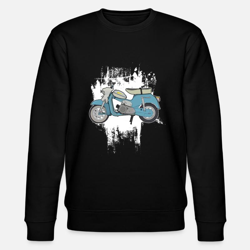 DS50 / Schwalbenfahrer / Ostalgie / Mofa Oldtimer - Stanley/Stella Unisex Bio-Sweatshirt CHANGER  - Schwarz