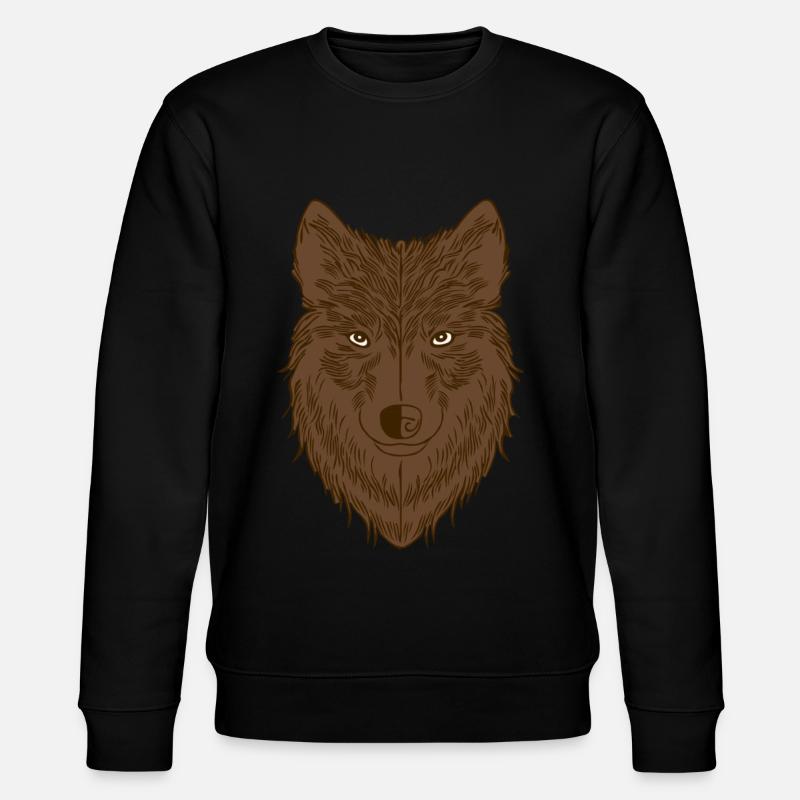 Wolf - Stanley/Stella CHANGER Unisex Organic Sweatshirt - black