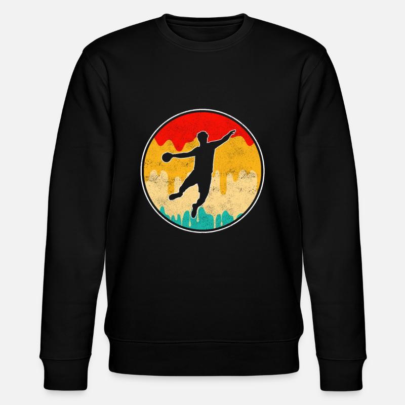 Handball Retro - Stanley/Stella Unisex Bio-Sweatshirt CHANGER  - Schwarz