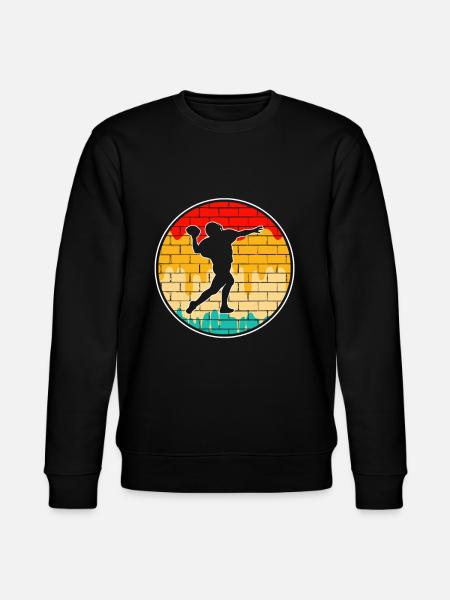 Football Retro - Stanley/Stella Unisex Bio-Sweatshirt CHANGER - Schwarz