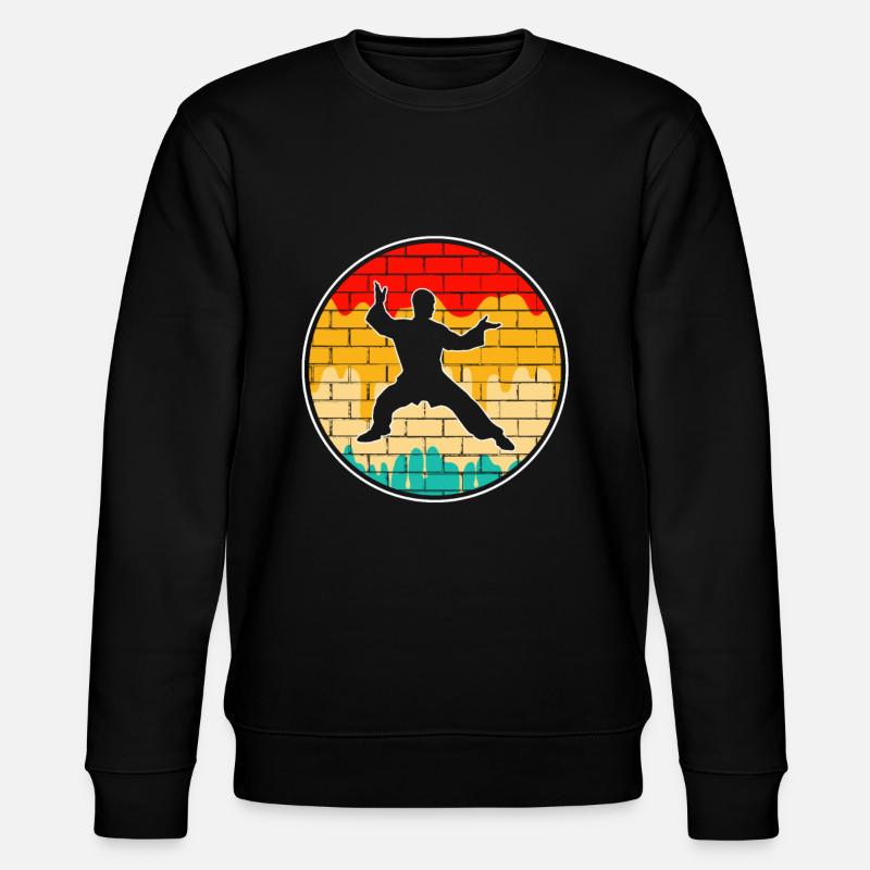 Karate Martial Arts Retro - Stanley/Stella CHANGER Unisex Organic Sweatshirt - black