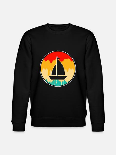 Sailing Retro - Stanley/Stella CHANGER Unisex Organic Sweatshirt - black