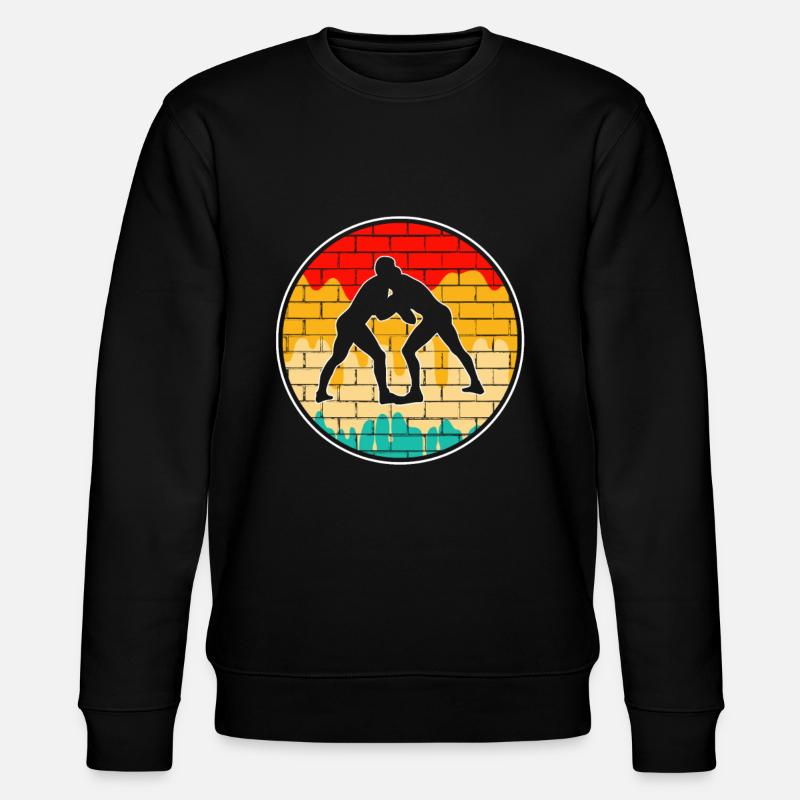 Wrestling Retro - Stanley/Stella CHANGER Unisex Organic Sweatshirt - black