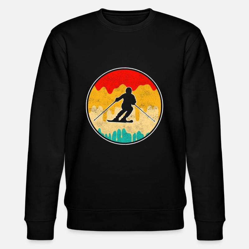 Ski Rétro - Sweat bio CHANGER Stanley/Stella Unisexe - noir
