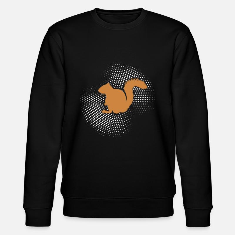 Eichhörnchen - Stanley/Stella Unisex Bio-Sweatshirt CHANGER - Schwarz