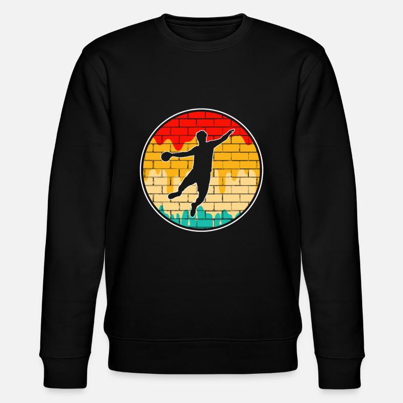 Handball Retro - Stanley/Stella Unisex Bio-Sweatshirt CHANGER - Schwarz