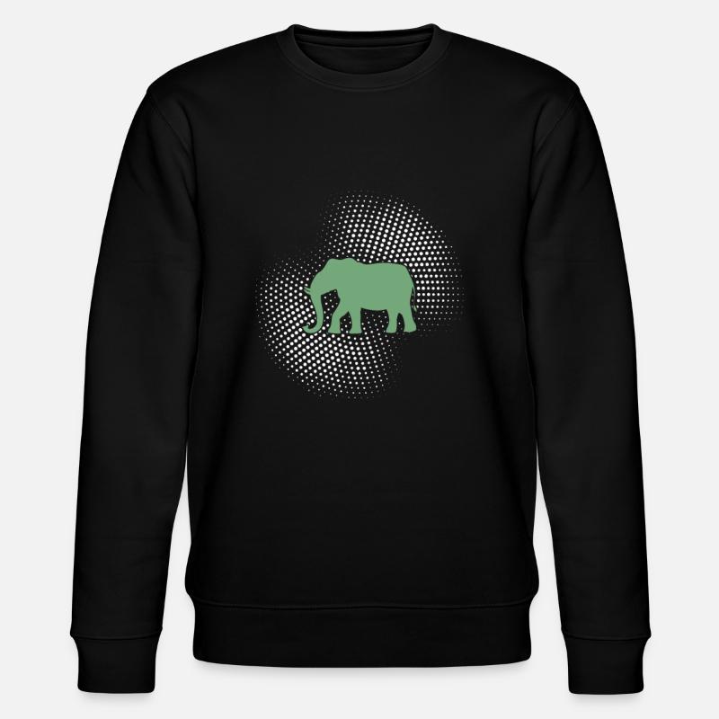 Elephant - Stanley/Stella CHANGER Unisex Organic Sweatshirt - black