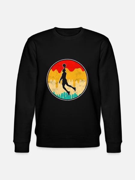 Basketball Retro - Stanley/Stella Unisex Bio-Sweatshirt CHANGER  - Schwarz