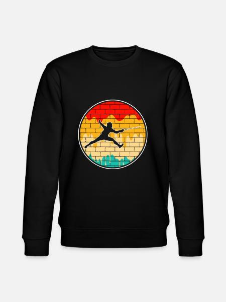 Fencing Retro - Stanley/Stella CHANGER Unisex Organic Sweatshirt - black