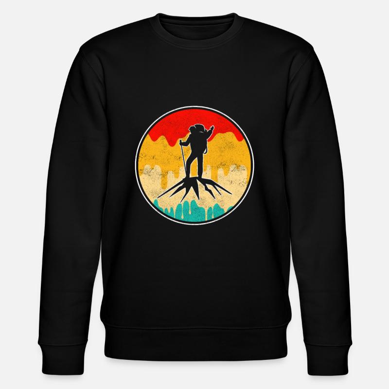 Bergsteigen Retro - Stanley/Stella Unisex Bio-Sweatshirt CHANGER  - Schwarz
